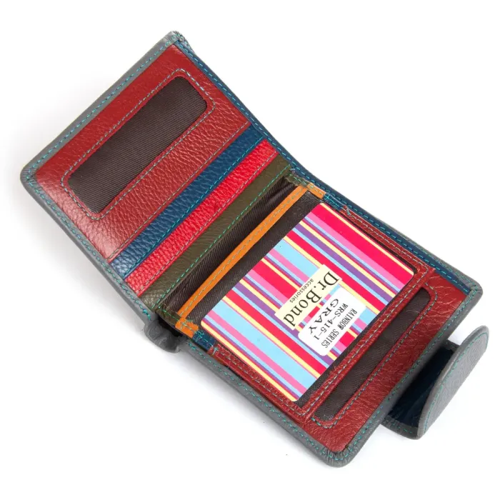 Кошелек Rainbow Женский кожа DR. BOND WRS-415-1 gray