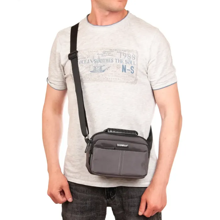 Сумка Мужская Планшет нейлон Lanpad 4135 grey