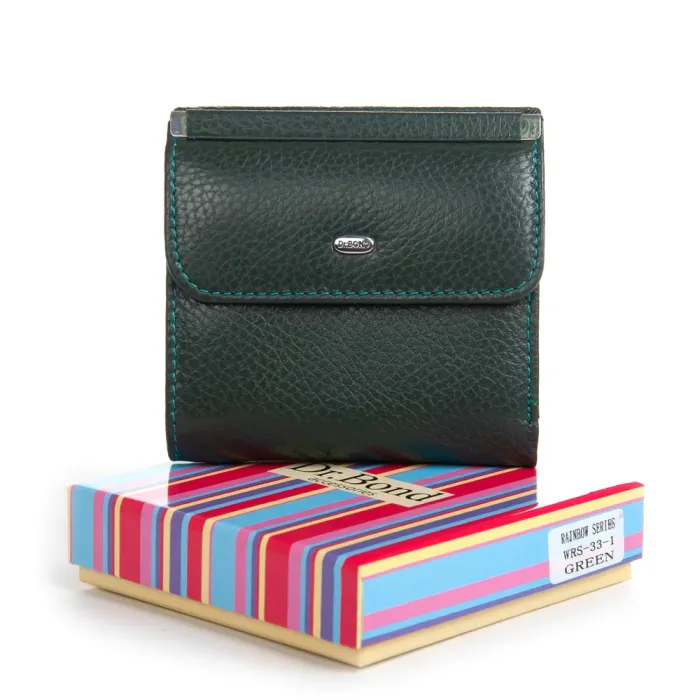 Кошелек Rainbow Женский кожа DR. BOND WRS-33-1 green