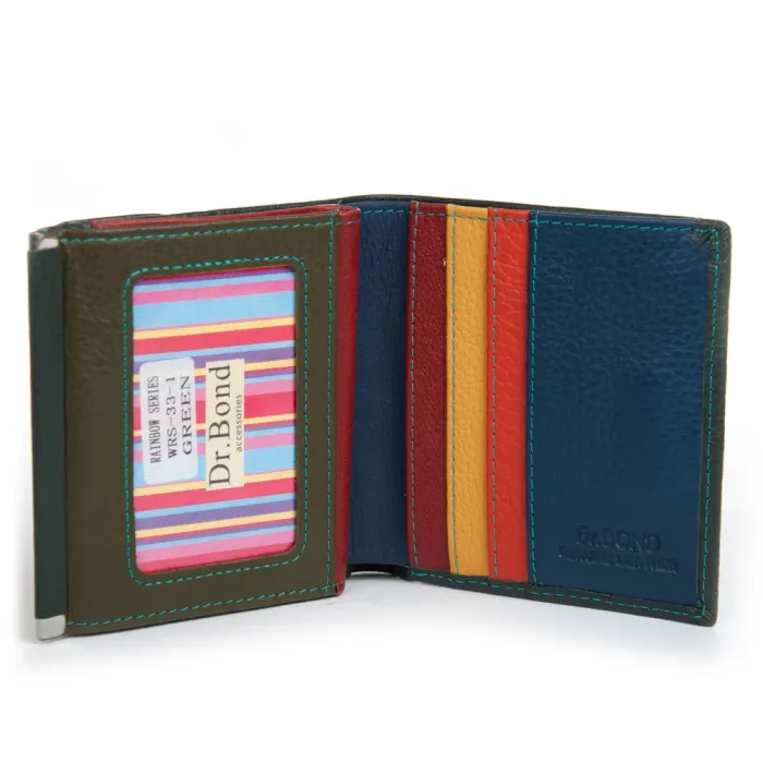 Кошелек Rainbow Женский кожа DR. BOND WRS-33-1 green
