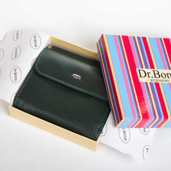 Кошелек Rainbow Женский кожа DR. BOND WRS-33-1 green