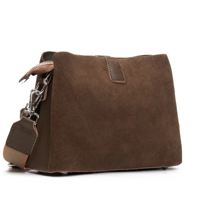 Сумка Женская Классическая замш ALEX RAI 99119 khaki