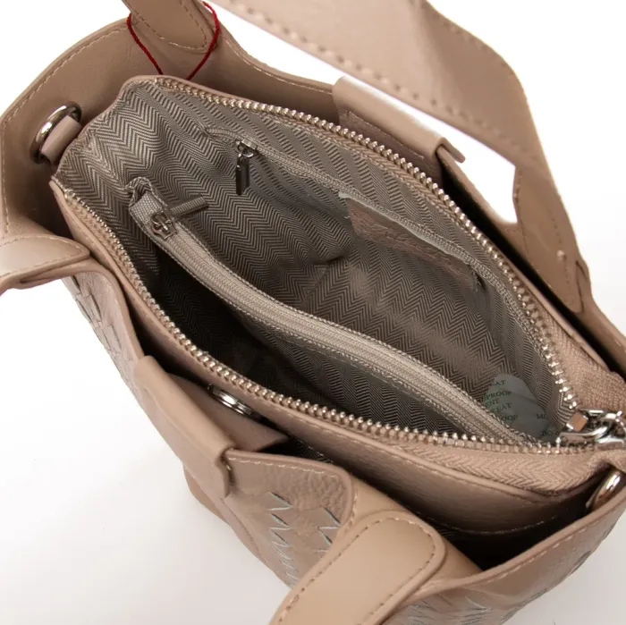 Сумка Женская Классическая кожа ALEX RAI 2057-9 beige