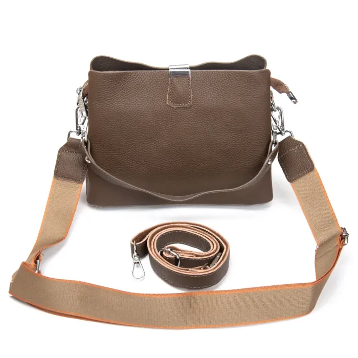 Сумка Женская Классическая замш ALEX RAI 99119 khaki