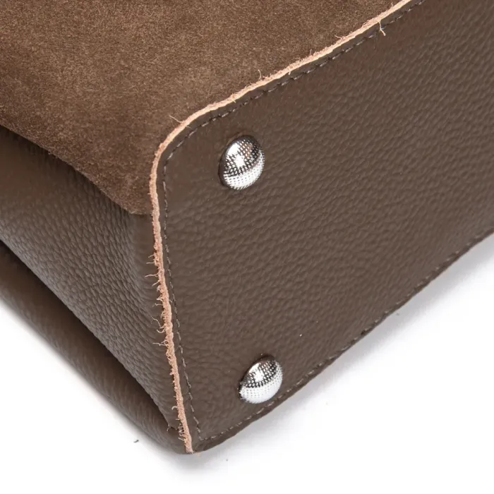 Сумка Женская Классическая замш ALEX RAI 99119 khaki