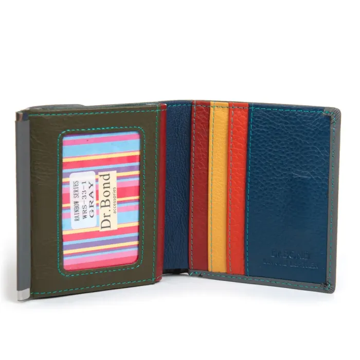 Кошелек Rainbow Женский кожа DR. BOND WRS-33-1 gray