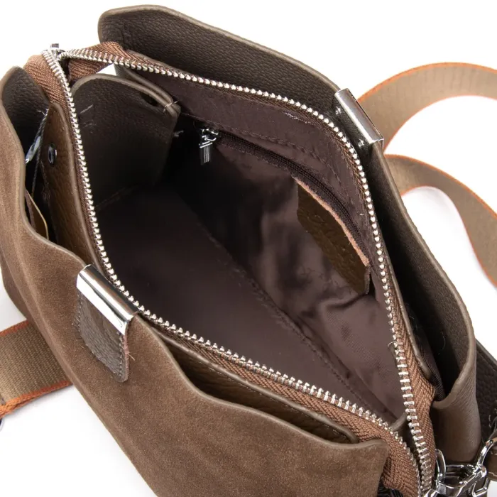 Сумка Женская Классическая замш ALEX RAI 99119 khaki