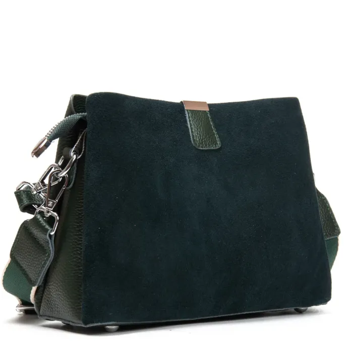 Сумка Женская Классическая замш ALEX RAI 99119 green