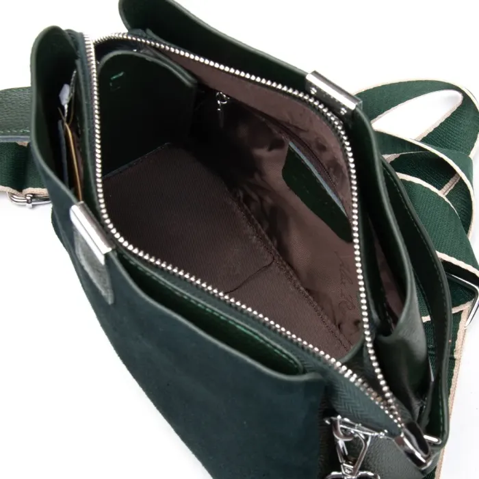 Сумка Женская Классическая замш ALEX RAI 99119 green