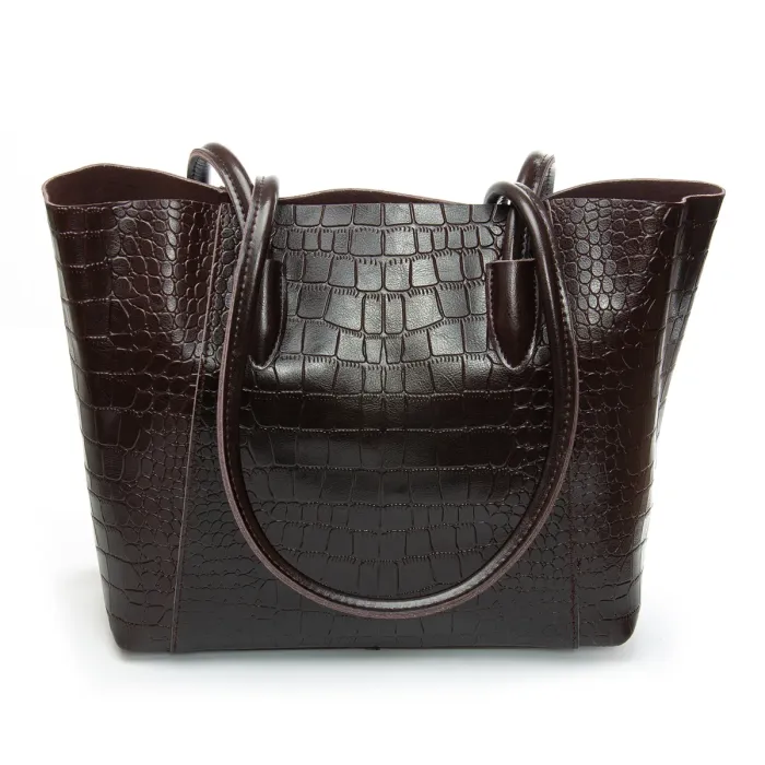 Сумка Женская Классическая кожа ALEX RAI 9349 brown