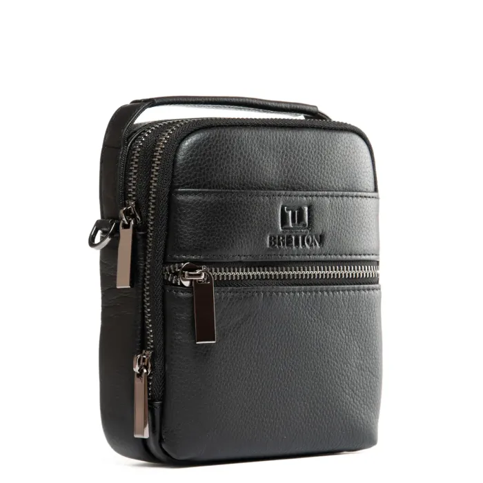 Сумка Мужская Планшет-пояс кожа BRETTON 407-169 black