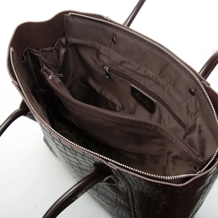 Сумка Женская Классическая кожа ALEX RAI 9349 brown