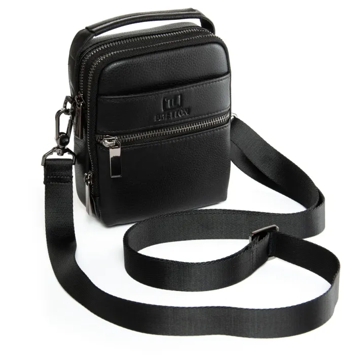 Сумка Мужская Планшет-пояс кожа BRETTON 407-169 black