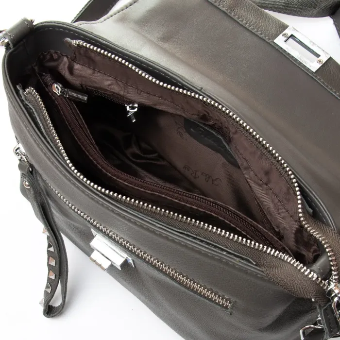 Сумка Женская Классическая кожа ALEX RAI 8793-9 d.gray