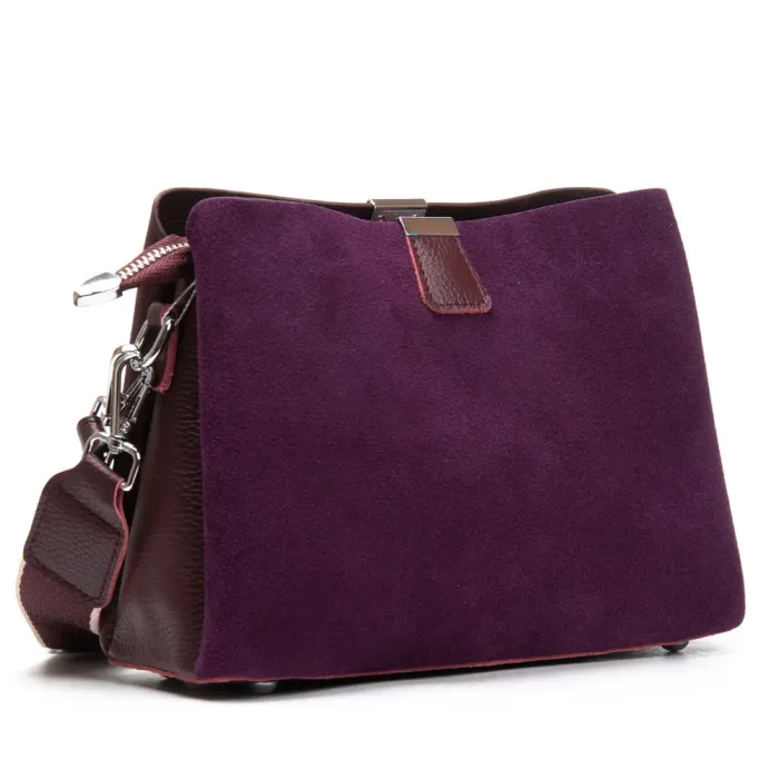 Сумка Женская Классическая замш ALEX RAI 99119 bordo