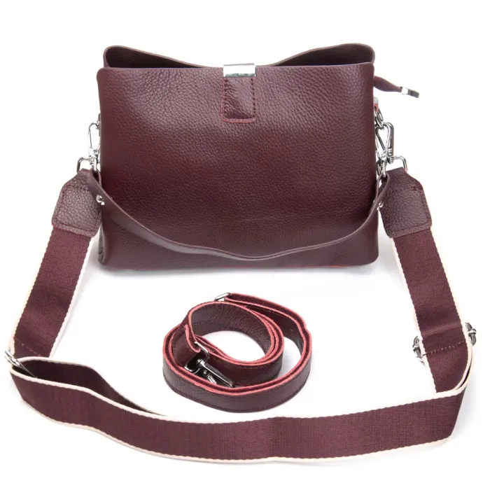 Сумка Женская Классическая замш ALEX RAI 99119 bordo