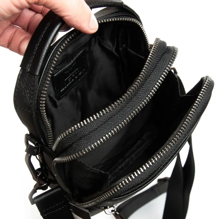 Сумка Мужская Планшет-пояс кожа BRETTON 407-169 black