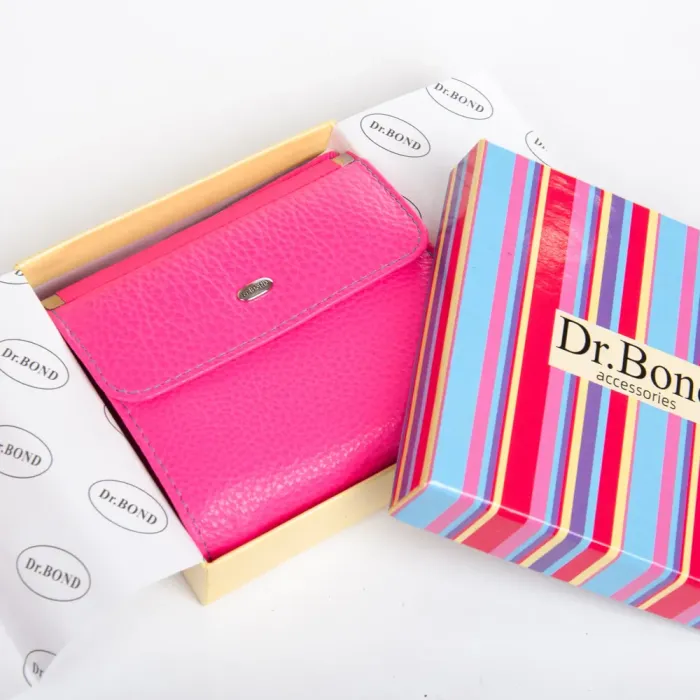 Кошелек Rainbow Женский кожа DR. BOND WRS-33-1 plum-red