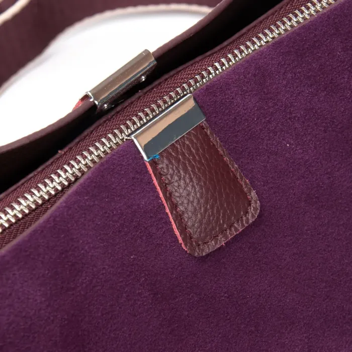 Сумка Женская Классическая замш ALEX RAI 99119 bordo