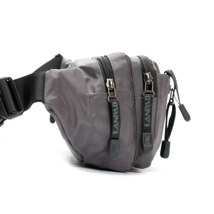 Сумка Мужская На пояс нейлон Lanpad 8661 gray