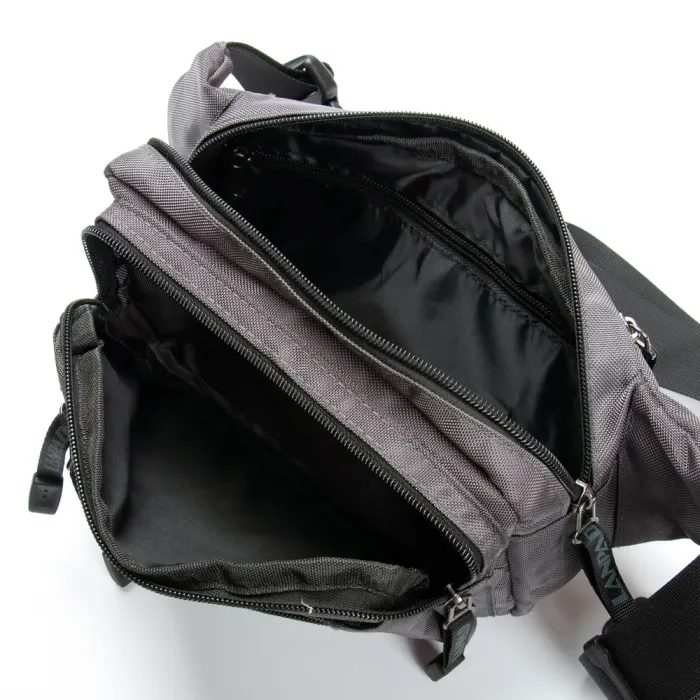 Сумка Мужская На пояс нейлон Lanpad 8661 gray