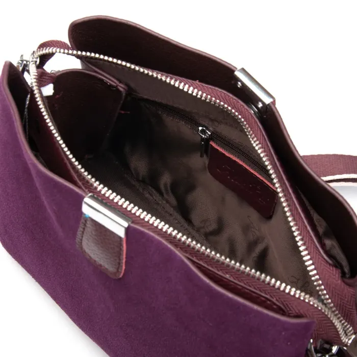 Сумка Женская Классическая замш ALEX RAI 99119 bordo