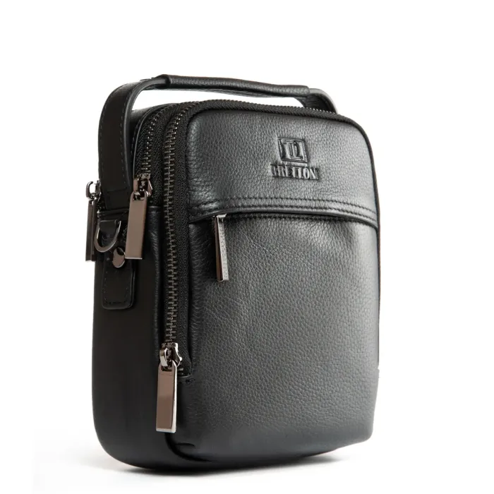 Сумка Мужская Планшет-пояс кожа BRETTON 407-98 black