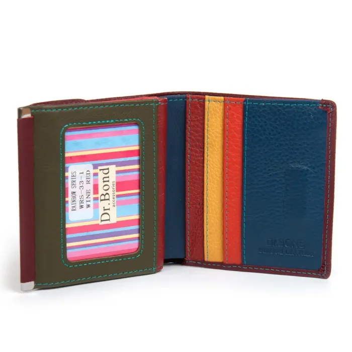 Кошелек Rainbow Женский кожа DR. BOND WRS-33-1 wine red