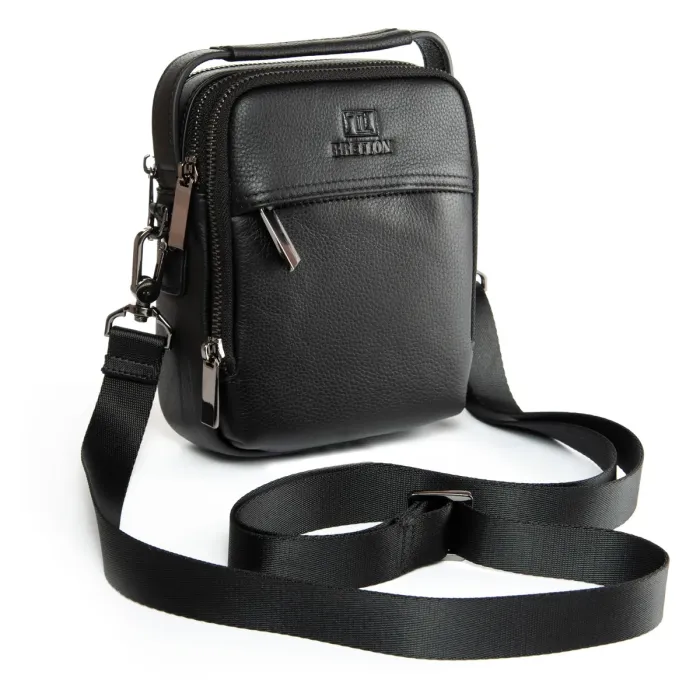 Сумка Мужская Планшет-пояс кожа BRETTON 407-98 black