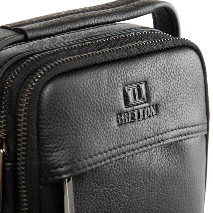 Сумка Мужская Планшет-пояс кожа BRETTON 407-98 black