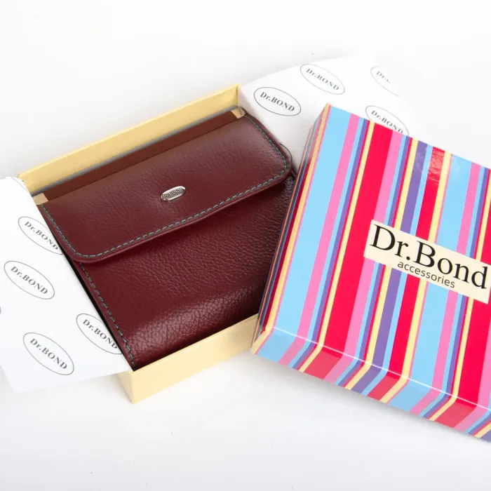 Кошелек Rainbow Женский кожа DR. BOND WRS-33-1 wine red