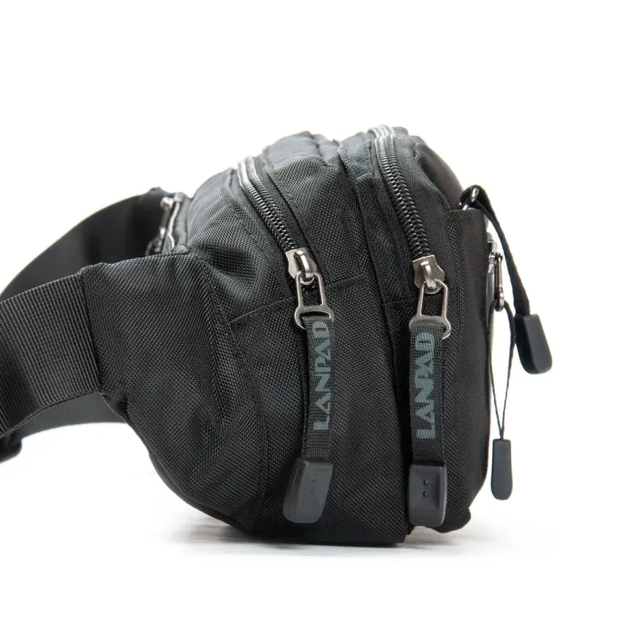 Сумка Мужская На пояс нейлон Lanpad 8661 black
