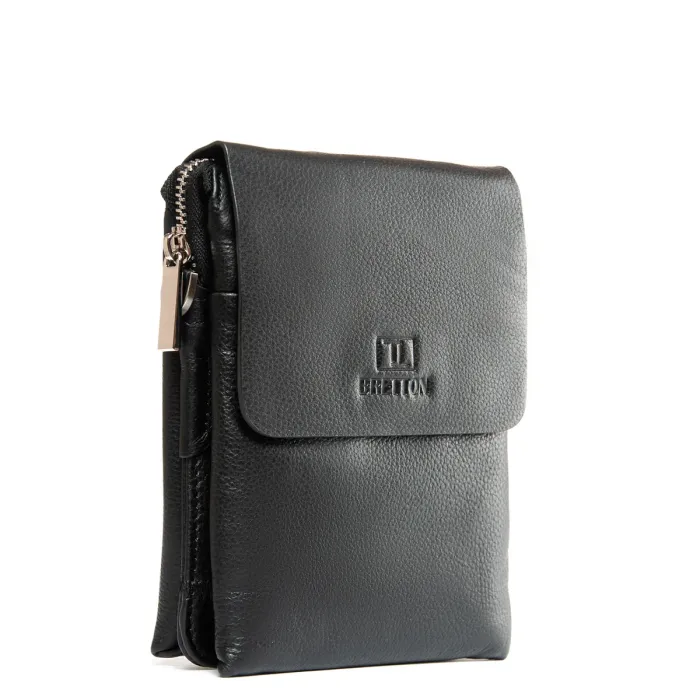 Сумка Мужская Планшет-пояс кожа BRETTON 1278-3 black