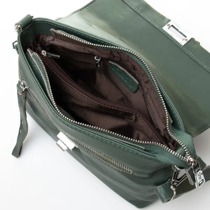 Сумка Женская Классическая кожа ALEX RAI 8793-9 blue-green