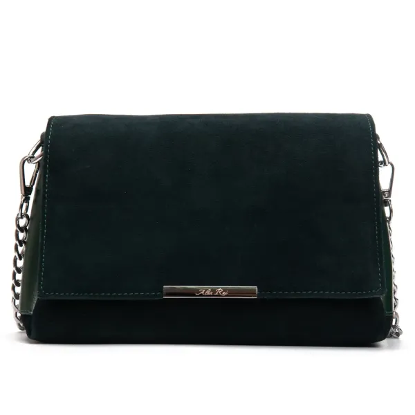 Сумка Женская Классическая замш ALEX RAI 9717-220 green
