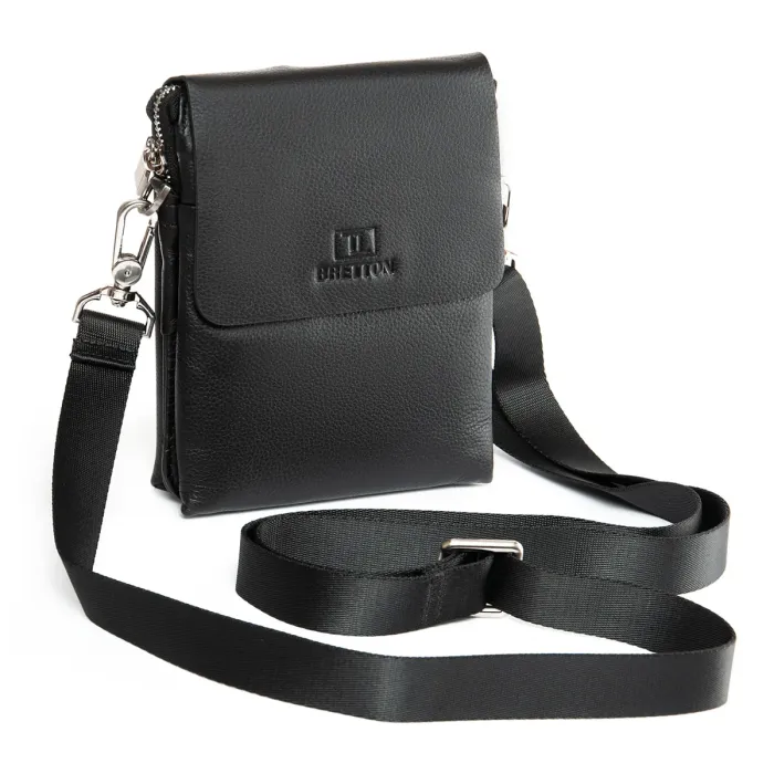 Сумка Мужская Планшет-пояс кожа BRETTON 1278-3 black