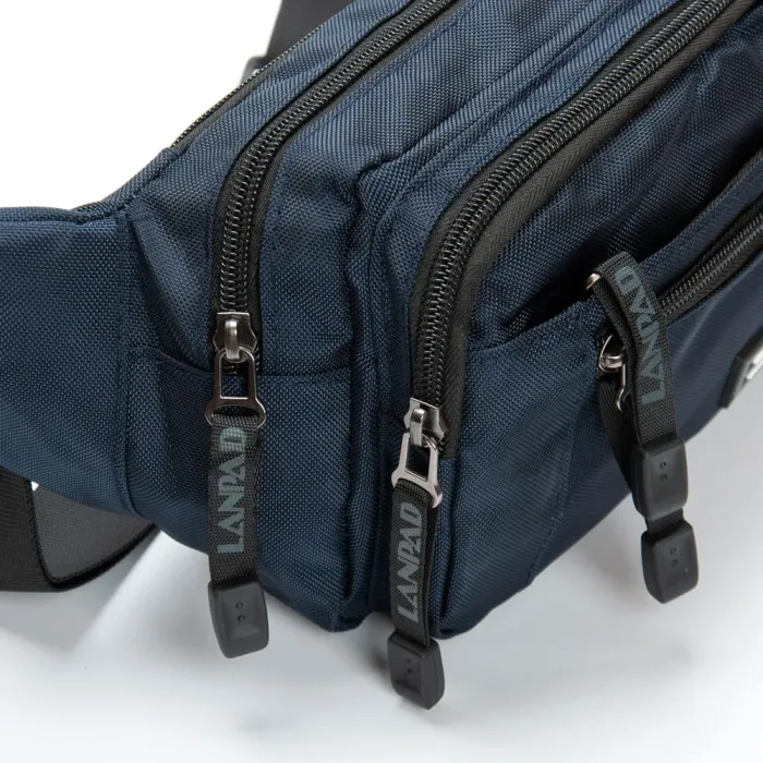 Сумка Мужская На пояс нейлон Lanpad 8661 blue