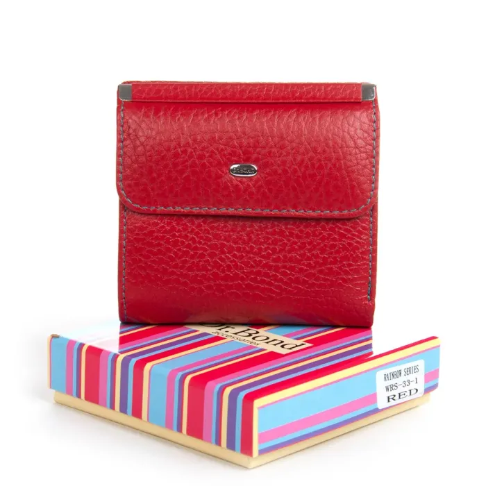 Кошелек Rainbow Женский кожа DR. BOND WRS-33-1 red