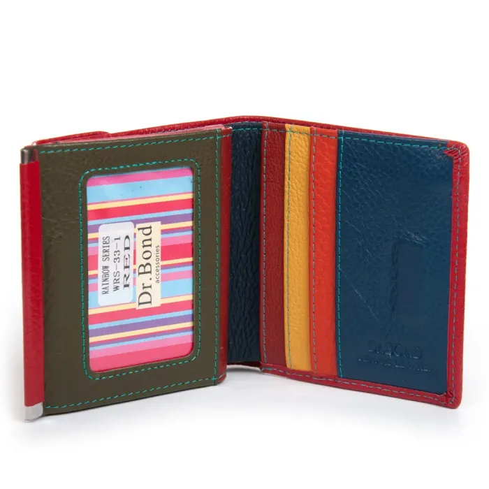 Кошелек Rainbow Женский кожа DR. BOND WRS-33-1 red