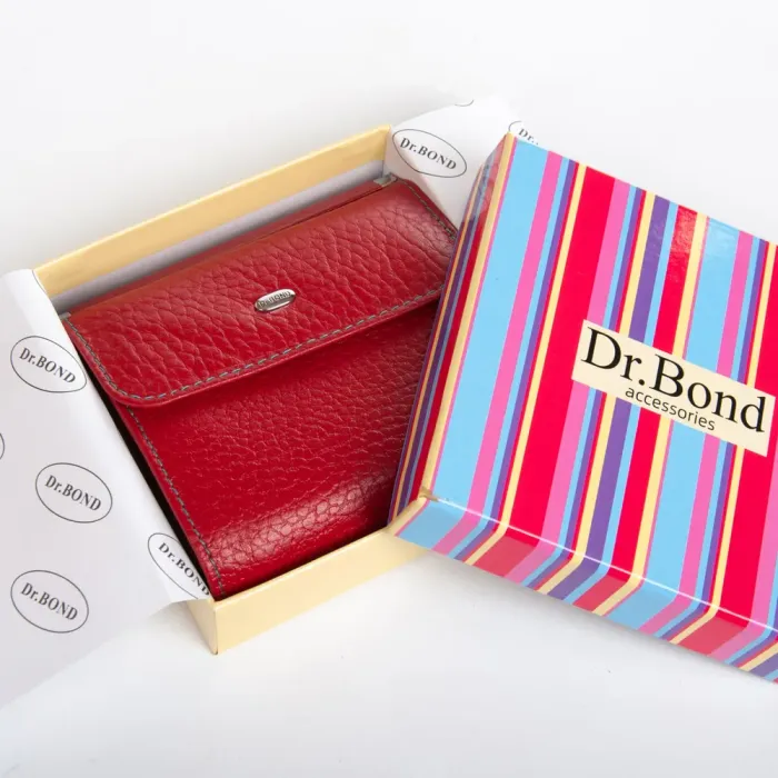 Кошелек Rainbow Женский кожа DR. BOND WRS-33-1 red