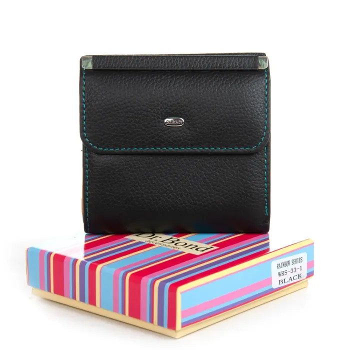 Кошелек Rainbow Женский кожа DR. BOND WRS-33-1 black