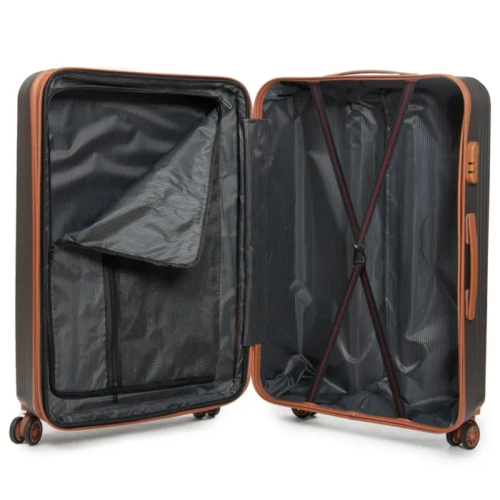 Дорожная Чемодан 31 ABS-пластик FASHION A12 dark-grey