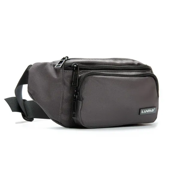 Сумка Мужская На пояс нейлон Lanpad 35002 gray