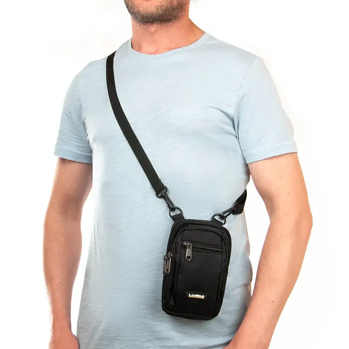 Сумка Мужская Планшет нейлон Lanpad 6195 black