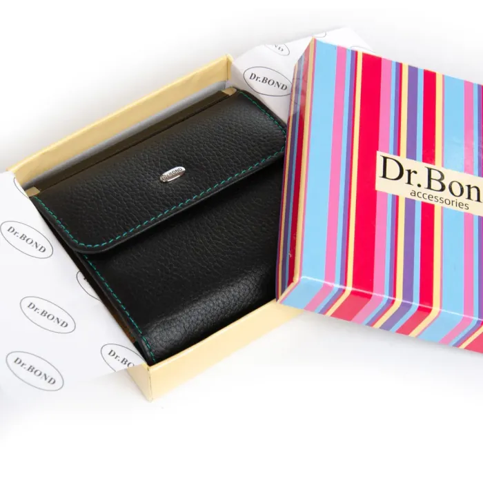 Кошелек Rainbow Женский кожа DR. BOND WRS-33-1 black