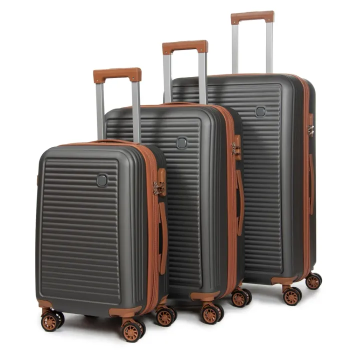 Дорожная Чемодан 31 ABS-пластик FASHION A12 dark-grey