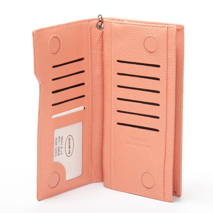 Кошелек Classic Женский кожа DR. BOND WMB-2M pink purple