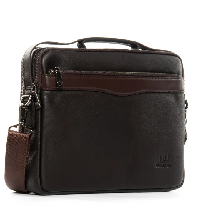 Сумка Мужская Портфель кожа BRETTON 3707-8 brown