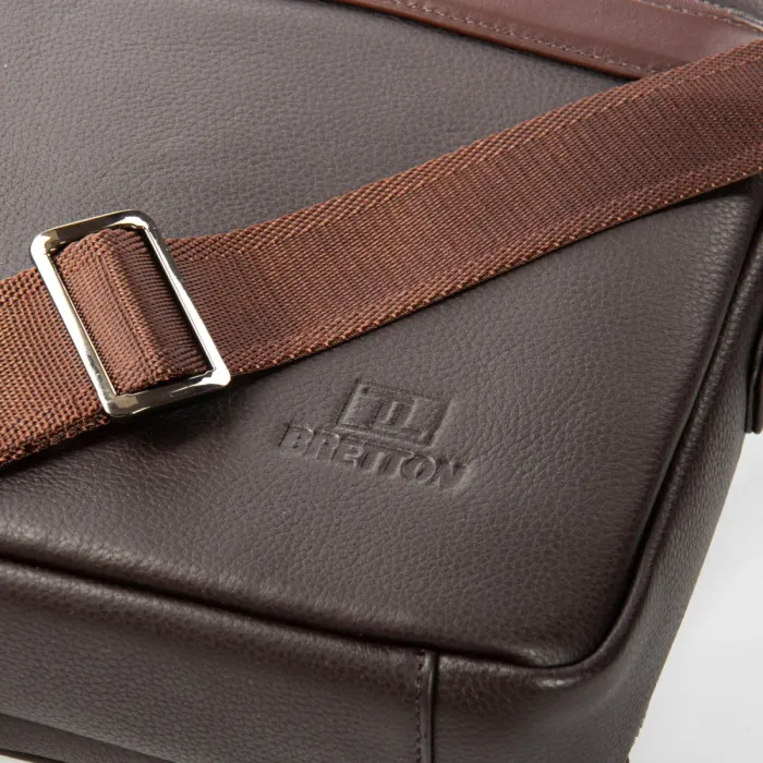 Сумка Мужская Портфель кожа BRETTON 3707-8 brown