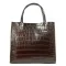 Сумка Женская Классическая кожа ALEX RAI 1564 brown croco